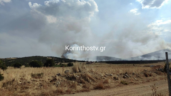 Φωτιά στο Στεφάνι Κορινθίας, ήχησε 112