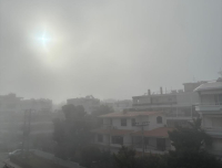 Απόκοσμες εικόνες με την Αφρικανική σκόνη και την υγρασία στην Αττική
