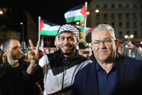 Στην ολονυχτία για την Παλαιστίνη το Δημήτρης Κουτσούμπας