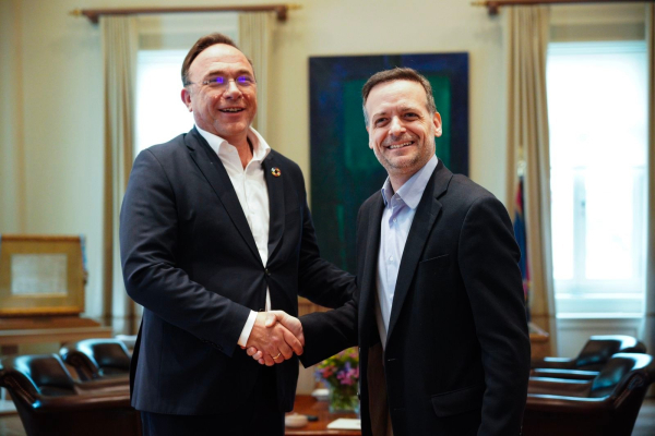 Συνάντηση Δούκα - Κόκκαλη μετά την ανακοίνωση του νέου πολιτικού φορέα «ΚΟΣΜΟΣ»