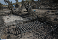 Χίος: Κάθειρξη 10 ετών σε τέσσερις μετανάστες για τον εμπρησμό στο ΚΥΤ Μόριας