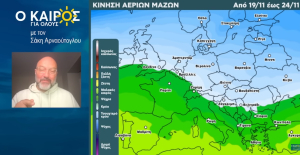 Σάκης Αρναούτογλου: Πότε φτάνει το κρύο - Η τάση του καιρού