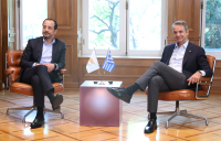 Συνάντηση Μητσοτάκη - Χριστοδούλιδη: Η Ελλάδα στέκεται εμπράκτως στο πλευρό της Κύπρου