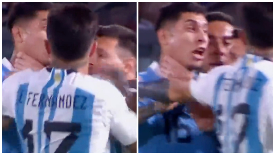 Έξαλλος ο Μέσι στο ματς με την Ουρουγουάη: Έπιασε τον Ματίας Ολιβέιρα από τον λαιμό (βίντεο)