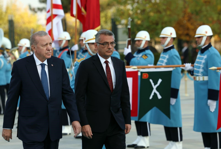 Συνάντηση Ερντογάν - Ερχιουρμάν: Ξεκάθαρο μήνυμα για λύση δύο κρατών στην Κύπρο