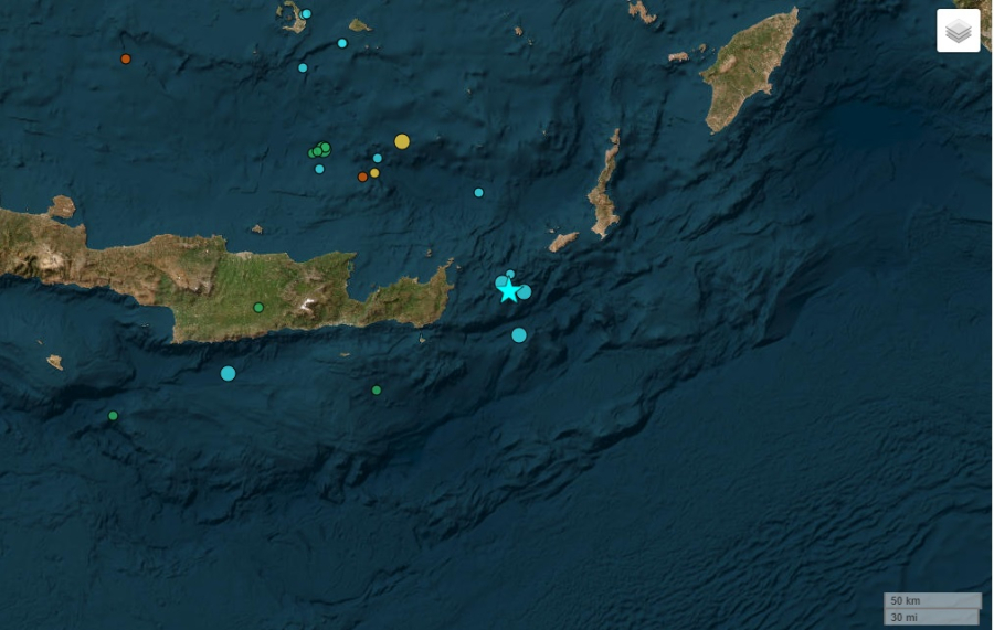 Σεισμός στην Κρήτη: Καμία ανησυχία μετά τα 5 ρίχτερ