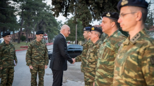 Νίκος Δένδιας: Στο Λιτόχωρο για να ενημερωθεί για τη Νέα Δομή Δυνάμεων στον Ε.Σ.