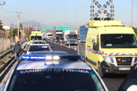 Καραμπόλα οχημάτων στην εθνική Αθηνών Λαμίας, μεγάλη κίνηση στο ύψος του Αγίου Στεφάνου