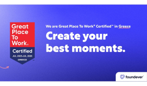 Η Foundever® αναγνωρίζεται για δεύτερη συνεχή χρονιά ως Great Place to Work στην Ελλάδα