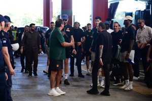 Η άφιξη των δύο «αιωνίων» στο ΣΕΦ για τον πρώτο τελικό της Stoiximan GBL