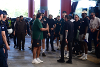 Η άφιξη των δύο «αιωνίων» στο ΣΕΦ για τον πρώτο τελικό της Stoiximan GBL