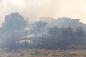 Πυρκαγιά κοντά σε Μονή της Κρήτης