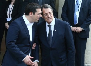Συγχαρητήρια Τσίπρα σε Αναστασιάδη για την επανεκλογή του