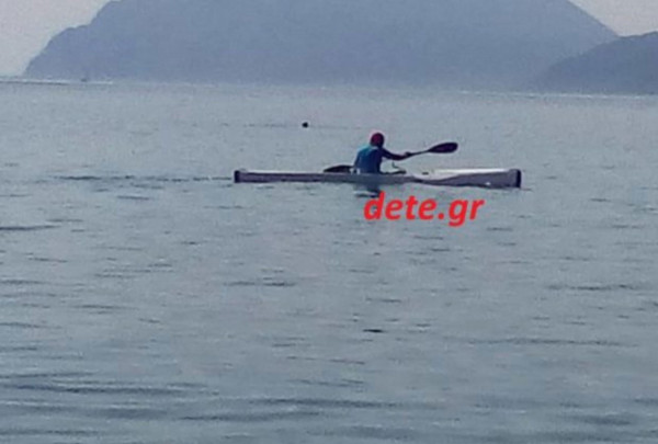 Με τα κύματα πάλευε ο Γιώργος Παπανδρέου στα γενέθλιά του - Τον έπιασε το μπουρίνι ενώ έκανε κανό (pics+vid)