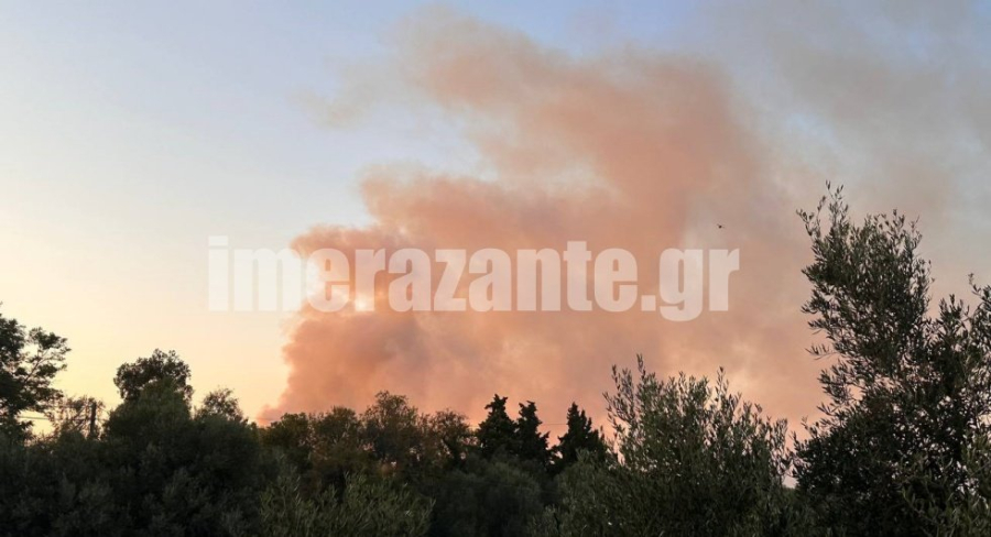 Φωτιά τώρα στη Ζάκυνθο