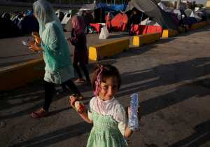 Διαμαρτυρία παιδιών προσφύγων για τα κλειστά σύνορα