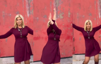 Η Ζήνα Κουτσελίνη παρουσίασε τη χορογραφία από το viral «ψαράκι» (Βίντεο)