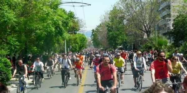 Κυκλοφοριακές ρυθμίσεις σήμερα για τον Ποδηλατικό Γύρο Αθήνας
