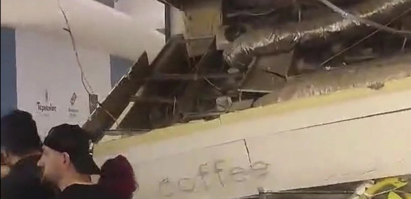 Θεσσαλονίκη: Οροφή καταστήματος κατέρρευσε - Νοσηλεύεται μια 45χρονη (Βίντεο)