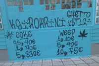 Θεσσαλονίκη: Σάλος για το γκράφιτι με τιμοκατάλογο ναρκωτικών σε σχολείο και το «shoefiti»