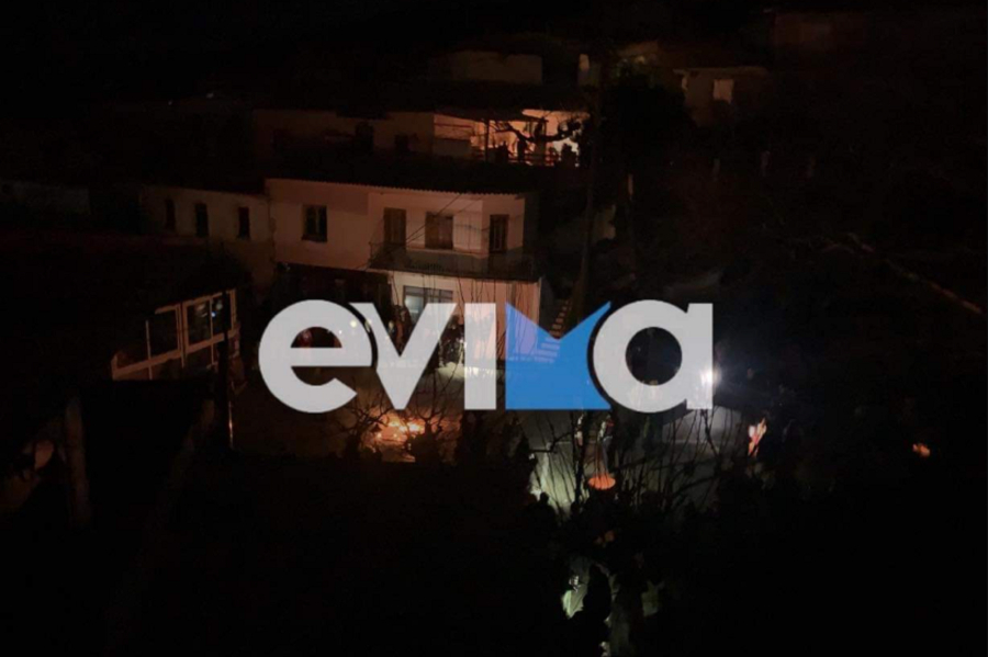 Στο σκοτάδι χωριά της Εύβοιας, εξαιτίας της κακοκαιρίας