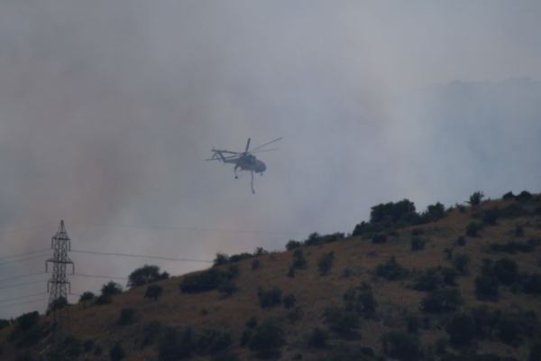 Φωτιά στη Λάρισα: 90 πυροσβέστες και 7 εναέρια στο μέτωπο στον Αργυρόμυλο (εικόνες - βίντεο)