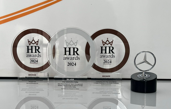 H Star Automotive Ελλάς διακρίθηκε σε τρεις διαφορετικές κατηγορίες στα HR Awards 2024