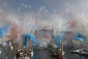 Ολυμπιακοί αγώνες 2024: Η φαντασμαγορική υποδοχή της φλόγας στη Μασσαλία