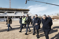 Επίσκεψη στο υπό κατασκευή γήπεδο του Παναθηναϊκού ο Μητσοτάκης