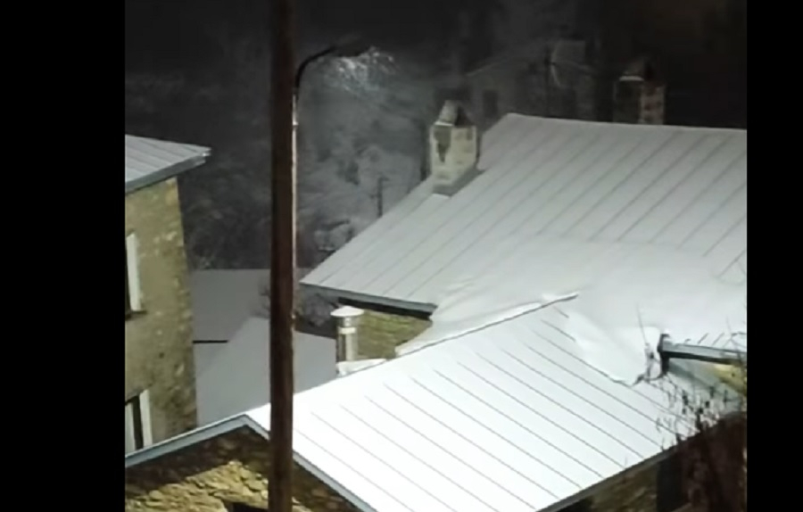 Φλώρινα: Νέες χιονοπτώσεις στο Νυμφαίο