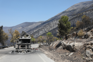 Επίσκεψη κλιμακίου της ΕΛΑΣ στις πυρόπληκτες περιοχές Πόρτο Γερμενού, Βιλίων και Μεγάρων