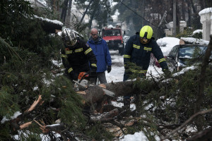 Επείγουσα έκκληση από τον Δήμο Ωρωπού για εκχιονιστικά στην Ιπποκράτειο Πολιτεία, «κινδυνεύουν ζωές»