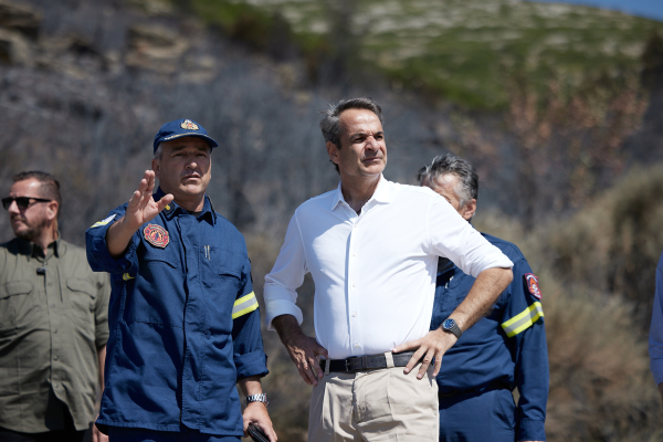 Στην Πάρνηθα ο πρωθυπουργός Κυριάκος Μητσοτάκης