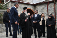 Στην Ι.Μ. Παναγίας Εικοσιφοίνισσας, στη Δράμα, ο Ανδρουλάκης για το μνημόνιο επιστροφής κειμηλίων από τη Βουλγαρία