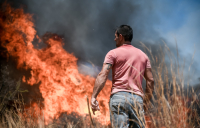 Οριοθετήθηκε η φωτιά στα Δερβενοχώρια Βοιωτίας