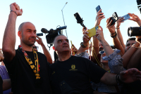Θερμή υποδοχή Σπανούλη στη Θεσσαλονίκη - Χιλιάδες φίλαθλοι του Άρη στο «Μακεδονία» (Εικόνες - Βίντεο)