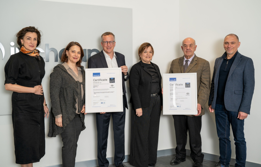 Πιστοποίηση για το σύστημα περιβαλλοντικής διαχείρισης της TOYOTA HELLAS