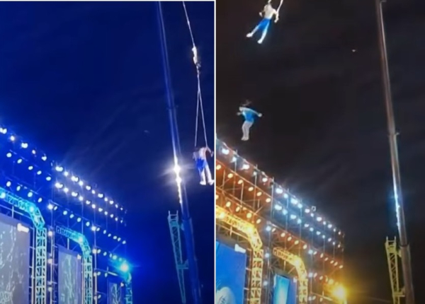 Τρομακτικό βίντεο: Κινέζα ακροβάτισσα έπεσε από μεγάλο ύψος και σκοτώθηκε