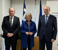 Συνάντηση Χατζηδάκη - Παπαθανάση με την Ευρωπαία Επίτροπο Ελίζα Φερέιρα- Τι συζήτησαν