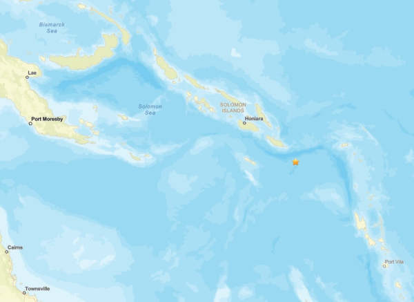 Νησιά Σολομώντα: Σεισμός τώρα 6,7 ρίχτερ