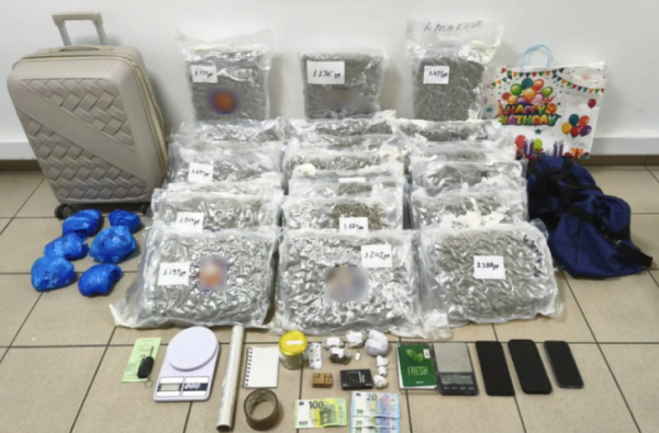 Θεσσαλονίκη: Συνελήφθησαν 2 άτομα για διακίνηση ναρκωτικών - Κατασχέθηκαν πάνω από 27 κιλά κάνναβης