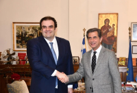 Συνάντηση Πιερρακάκη - Γκιουλέκα: Προτεραιότητα της κυβέρνησης η Θεσσαλονίκη και η Β. Ελλάδα