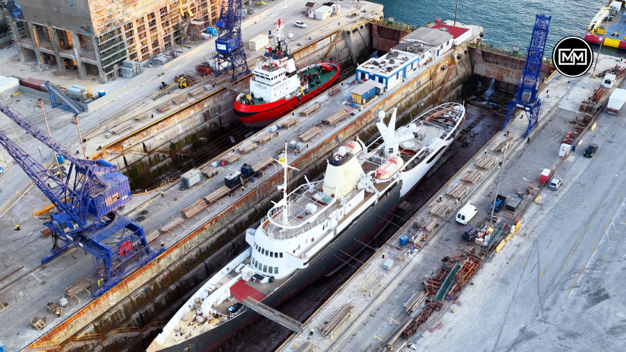 Christina O: Πώς είναι σήμερα η θαλαμηγός του Αριστοτέλη Ωνάση που πωλείται 52 εκ. ευρώ (drone βίντεο)