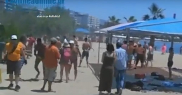 "Πεδίο μάχης" ο Μπάτης στο Παλαιό Φάληρο- Συμπλοκή μεταξύ αλλοδαπών (vid)