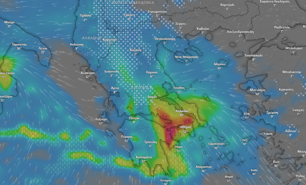 Συναγερμός στην Αττική λόγω της κακοκαιρίας - Ποιες ώρες αναμένονται ραγδαίες καταιγίδες (χάρτες)