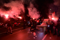 Τέμπη: Πλήθος κόσμου στη μοτοπορεία, που διοργάνωσαν σωματεία και συλλογικότητες (Εικόνες)