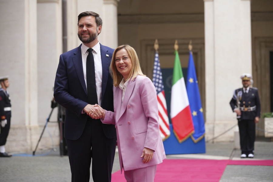 Μελόνι - Βανς: «Άριστες οι σχέσεις των δύο χωρών» - Η ανακοίνωση της ιταλικής κυβέρνησης