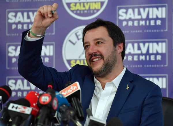Ο Ματέο Σαλβίνι θα είναι ο μόνος κερδισμένος των εκλογών της Ιταλίας, σύμφωνα με τις πρώτες εκτιμήσεις