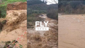 Λακωνία: Ρέμα ξεχείλισε από την κακοκαιρία - Παρασύρθηκε αυτοκίνητο