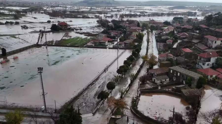 Βίντεο από drone αποκαλύπτει την καταστροφή στη Λήμνο: Καλυμμένη από τόνους νερού και λάσπη